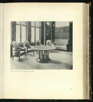 Musikzimmer, Tisch und Sitzmöbel
