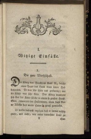 I. Witzige Einfälle.