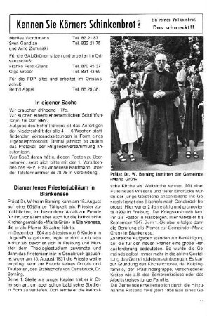 Diamantenes Priesterjubiläum in Blankenese