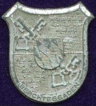 WHW-Abzeichen, Städtewappen: Berchtesgaden, Straßensammlung im Gau München-Oberbayern vom 6./7. Januar 1940