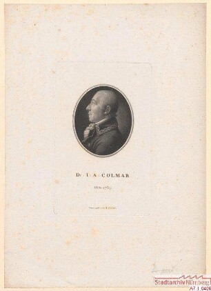 Dr. J(ohann) A(lbert) Colmar; geb. 1759