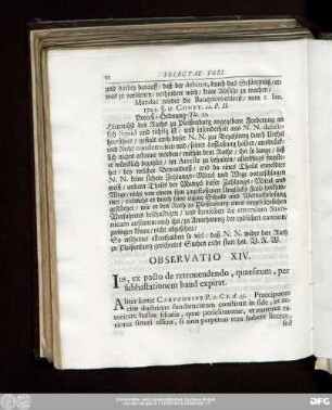 Observatio XIV. Ius, ex pacto de retrovendendo, quaesitum, per subhaftationem haud expirat.