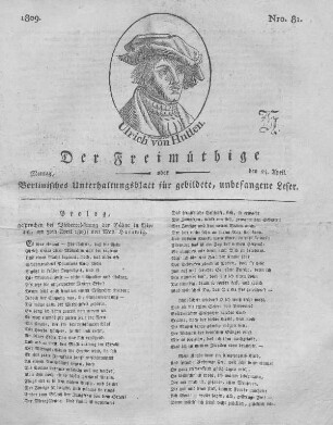 Nro. 81., Montag, den 24. April 1809