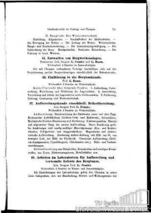 48. Arbeiten im Laboratorium für Aufbereitung und verwandte Gebiete des Bergbaues