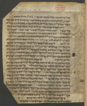 Maḥzor : Fragmente zu den ersten Tagen von Pesaḥ