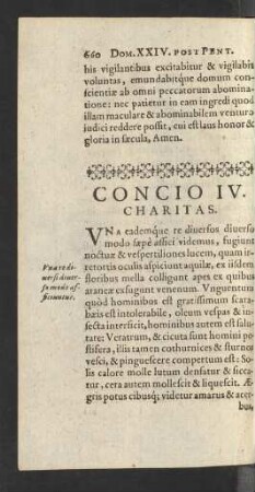 Concio IIV. Charitas.