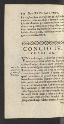 Concio IIV. Charitas.