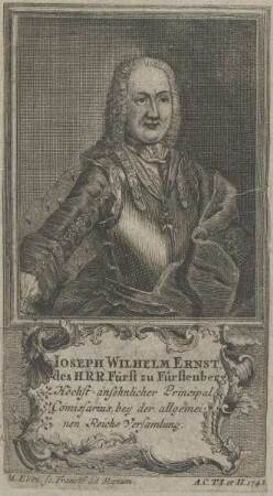 Bildnis des Ioseph Wilhelm Ernst zu Fürstenberg