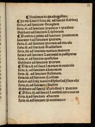 54r-56r, Stationes in quadragesima