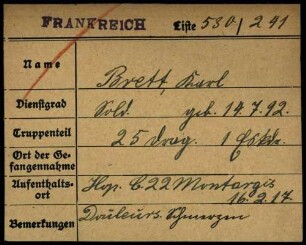 Brett, Karl - Breuninger, Georg