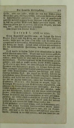 Joseph I. 1705 - 1711