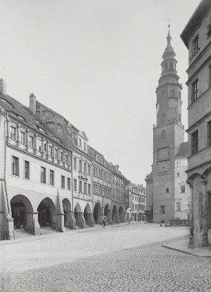 Untermarkt : Untermarkt, Rathaus und Lauben