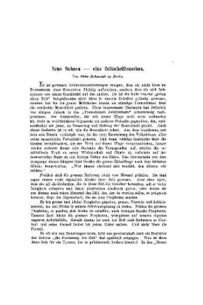 Neue Bahnen - eine Zeitschriftenschau