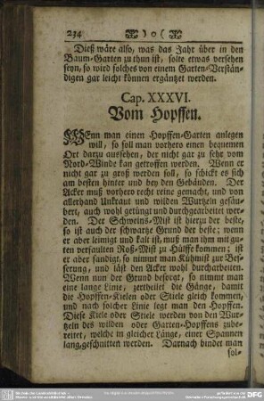 Cap. XXXVI. Vom Hopffen