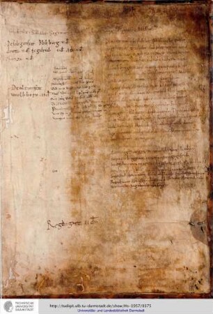 Hinterspiegel: Zinsregister und Traditionen