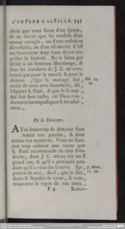 De la Douceur