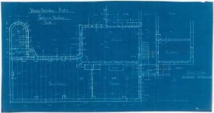 Vinzenz-Waisenhaus (mit Stallgebäude), Dortmund: Grundriss Parterre der Wäscherei 1:50 (Blatt 16)