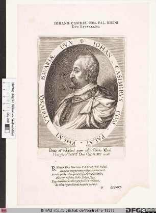 Bildnis Johann Casimir, Pfalzgraf zu Lautern