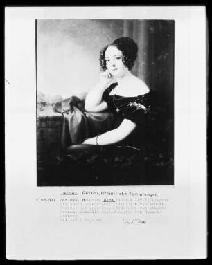 Bildnis der Luise Friederike, Prinzessin von Anhalt, Gemahlin Gustav Adolfs von Hessen-Homburg