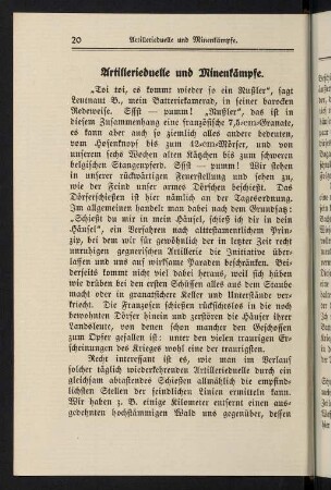 20-37, Artillerieduelle und Minenkämpfe - Sankt Quentin