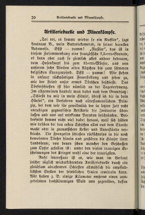 20-37, Artillerieduelle und Minenkämpfe - Sankt Quentin