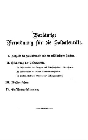 Vorläufige Verordnung für die Soldatenräte