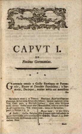 Caii Cornelii Taciti De Sitv, Moribvs Et Popvlis Germaniae Libellvs