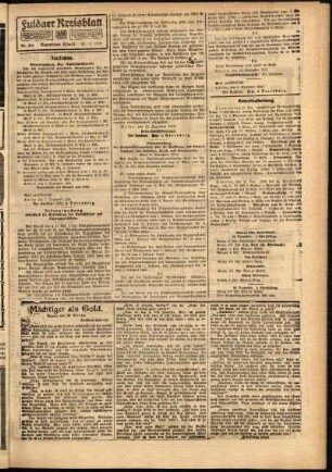 Zweite Ausgabe vom Mittwoch, den 24. Dezember 1919.