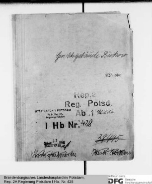 Bau und Unterhaltung des Gerichtsgebäudes in Beeskow