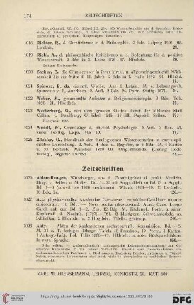 Zeitschriften (Nr. 1026 - 1113)