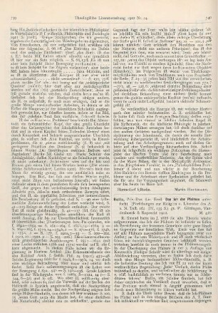 740-742 [Rezension] Balla, Emil, Das Ich der Psalmen untersucht