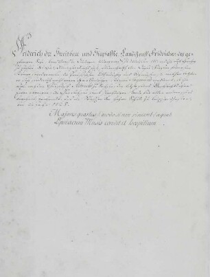 Fridericus (Friedrich I., der Streitbare und Sieghafte), Textblatt zu Seite 40