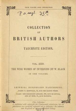The wise women of Inverness : a tale ; and other miscellanies