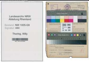 Entnazifizierung Willy Thoring , geb. 25.02.1908 (Bauunternehmer)