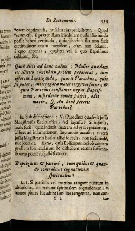 339-350, Quid dicis ad hunc casum: Mulier quaedam ex ...