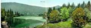 Panoramaklappkarte vom Arber See im Bayrischen Wald
