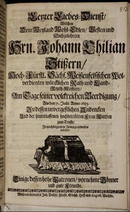 Letzter Liebes-Dienst