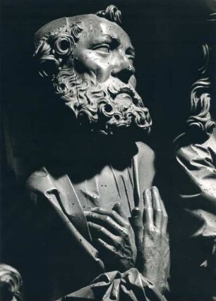 Tilman Riemenschneider, Detail aus dem letzten Abendmahl, Heiligblut-Retabel, Pfarrkiche St. Jakob, Rothenburg ob der Tauber