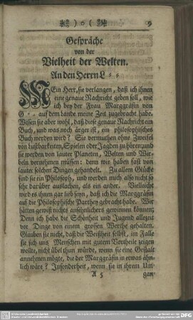 Gespräche von der Vielheit der Welten