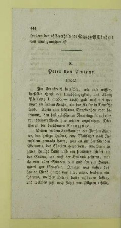 8. Peter von Amiens. (1095)