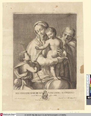 [Die Heilige Familie mit dem Johannesknaben; The Virgin with the Child and St. John]