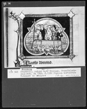Breviar — Totenvigilie, Folio 191recto