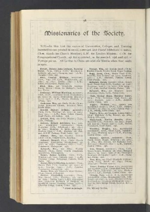 Missionaries of the Society