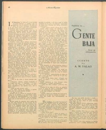 Gente baja : Cuento por A. M. Salas