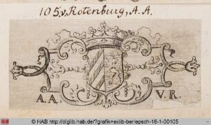 Wappen des A. A. von Rotenburg