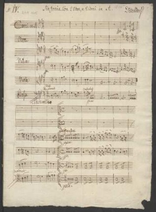Sinfonien; orch; A-Dur; K 119; G A11