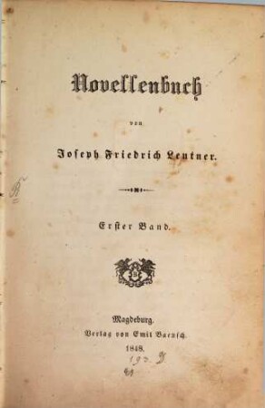 Novellenbuch, 1