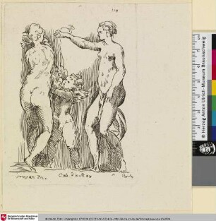 [Amor mit zwei sich waschenden Frauen; Cupidon avec deux femmes qui se lavent]