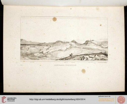 Planche 13: Panorama d’Athènes