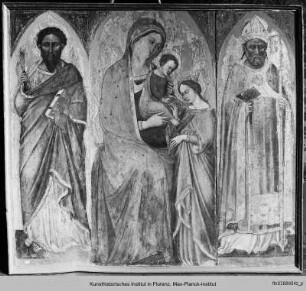 Polyptychon : Mystische Vermählung der heiligen Katharina v. A.